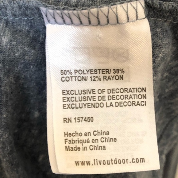 Life Integrity Earth Good Vibes Embroidered Long Sleeve Grey Shirt Size M - Picture 9 of 9